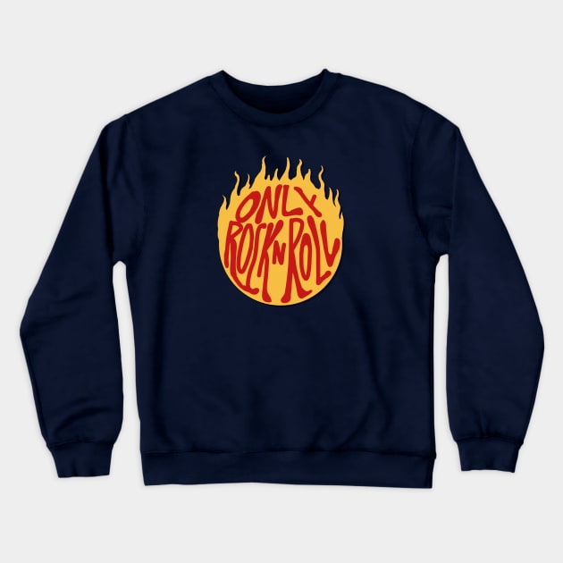 rocknroll Crewneck Sweatshirt by kating